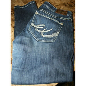 Express Stella Denim Jeans Skinny Jeggings Women's Sz 10 Dark Blue Cut Legs